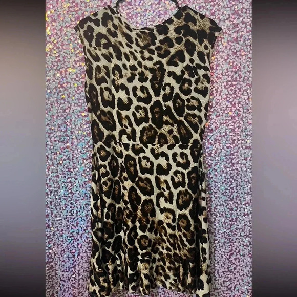 Mid Length sleeveless Animal Print Amana Dress - Picture 2 of 2
